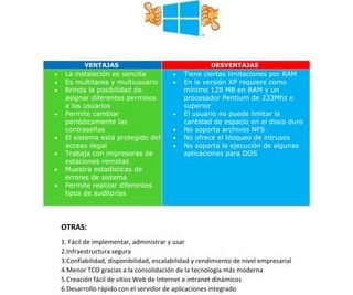 16 ventajas y desventajas del sistema operativo windows